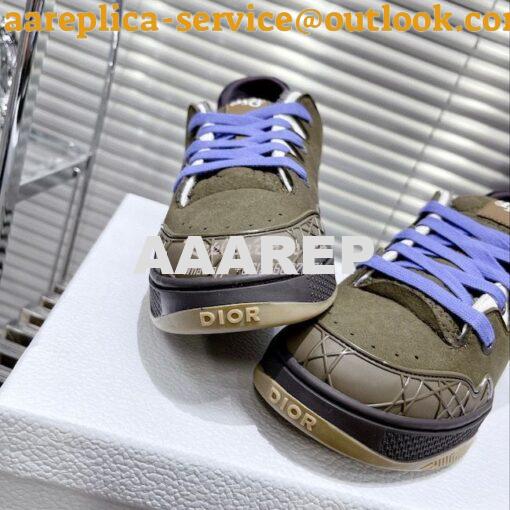 Replica Dior x ERL 2023 Suede Cannage Sneakers Men Female 25