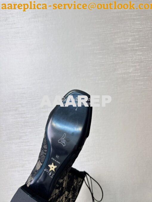 Replica Dior Naughtily-D Heeled Boots Transparent Mesh and Suede Calfs 10