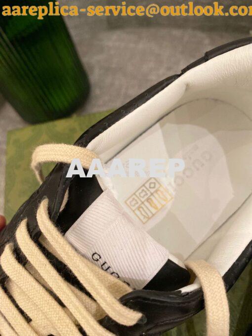 Replica Gucci Men Female GG Embossed Sneaker 670408 Black 7