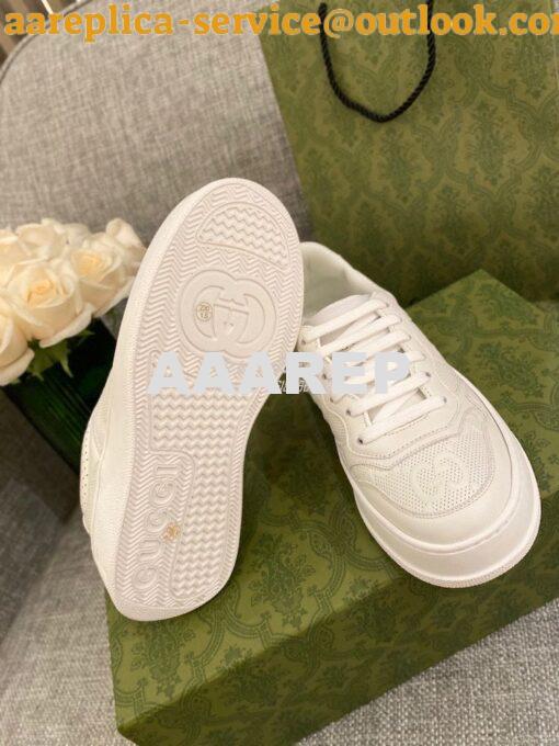 Replica Gucci Men Female GG Embossed Sneaker 670408 White 9
