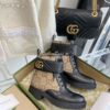 Replica Gucci Chain Soho Ankle Boot With Double G 360565 White 9