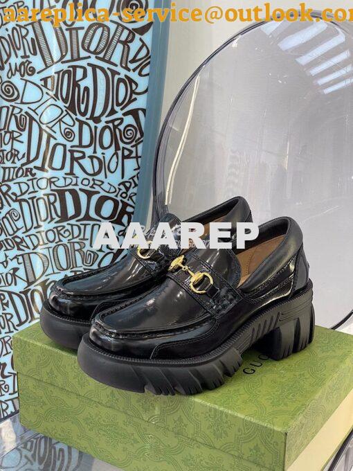 Replica Gucci Women's Loafer With Horsebit 656869 Black 3