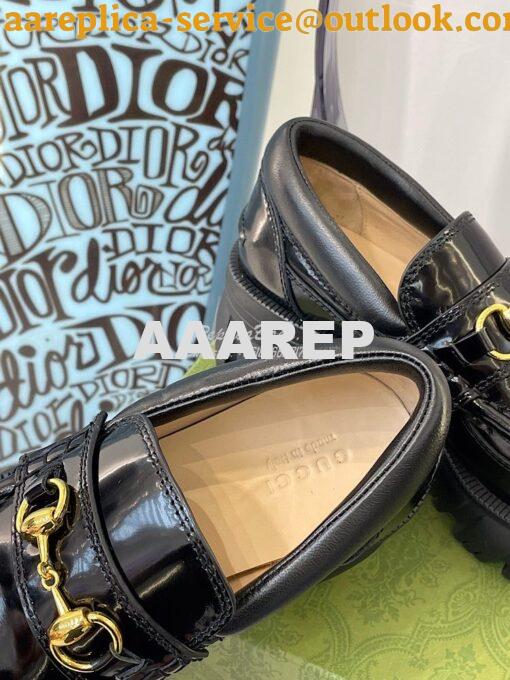 Replica Gucci Women's Loafer With Horsebit 656869 Black 8