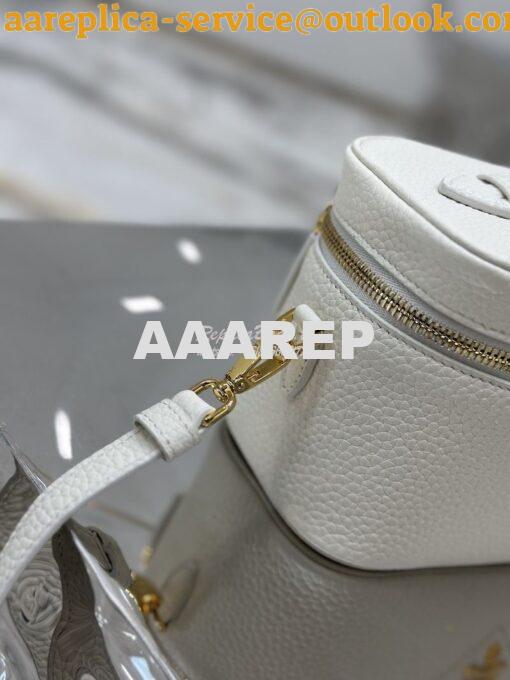 Replica Prada Leather mini-bag 1BH202 White 9