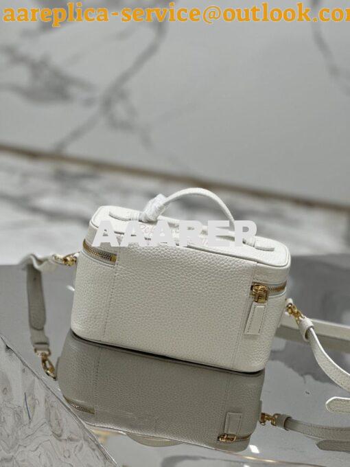 Replica Prada Leather mini-bag 1BH202 White 10