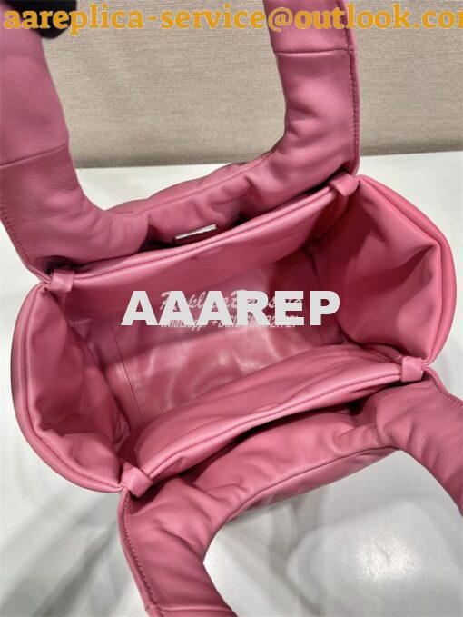 Replica Prada Medium padded Prada Soft pink nappa leather bag 1BG413 9