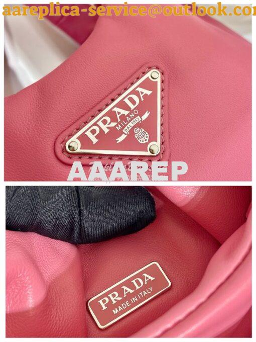 Replica Prada Medium padded Prada Soft pink nappa leather bag 1BG413 10