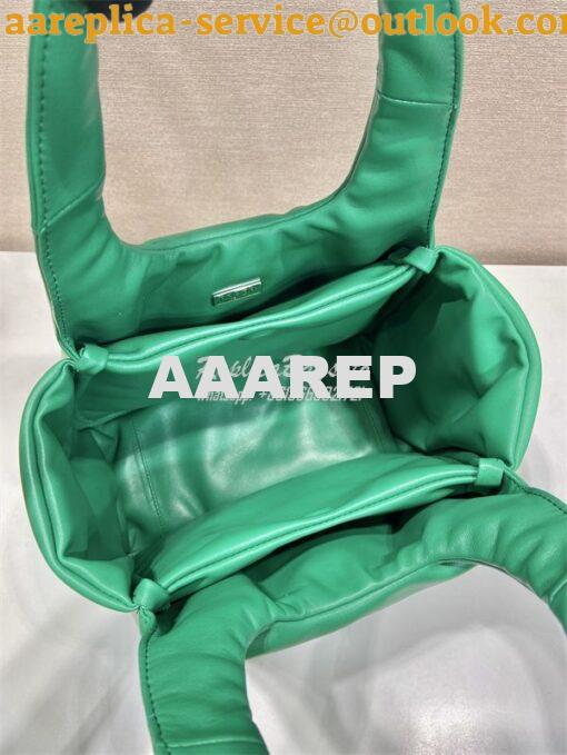 Replica Prada Medium padded Prada Soft green nappa leather bag 1BG413 9