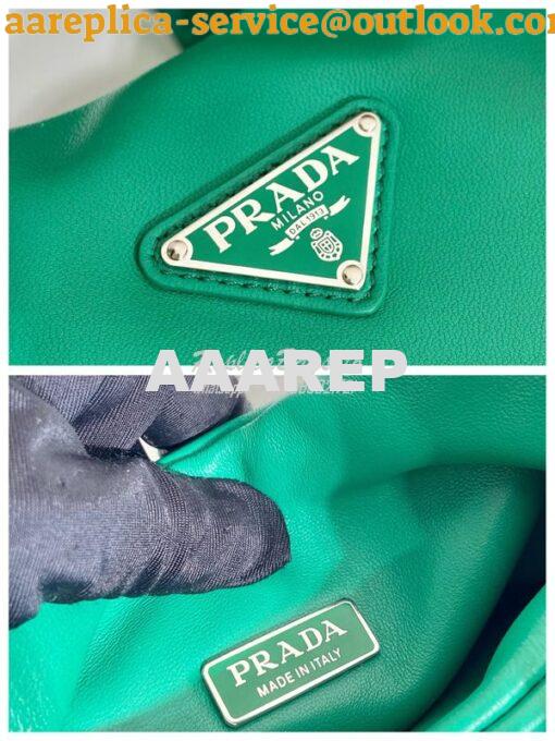 Replica Prada Medium padded Prada Soft green nappa leather bag 1BG413 10