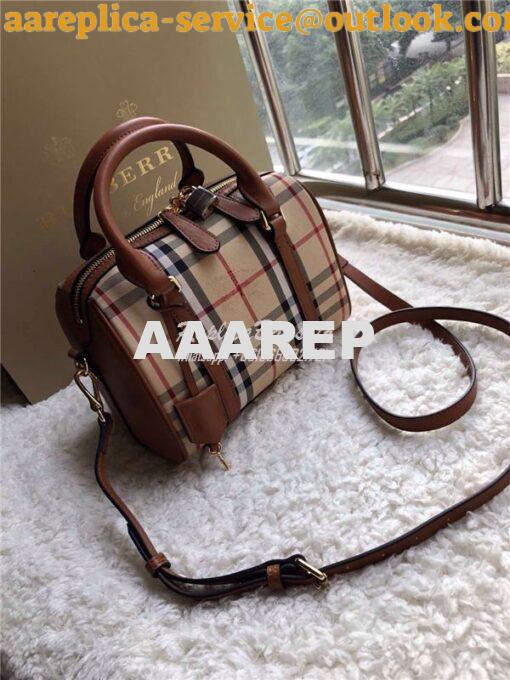 Replica Burberry The Small Alchester In Horseferry bowling bag brown 2