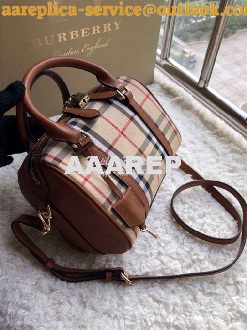 Replica Burberry The Small Alchester In Horseferry bowling bag brown 3