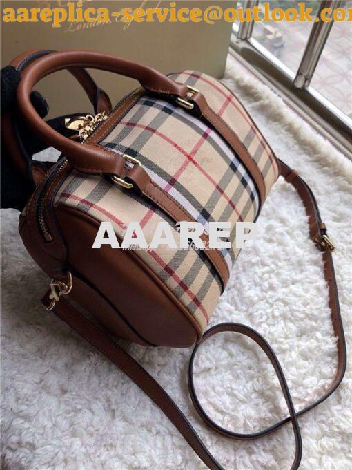 Replica Burberry The Small Alchester In Horseferry bowling bag brown 4
