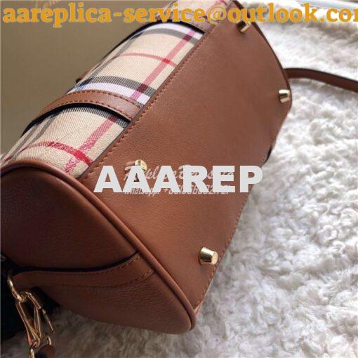 Replica Burberry The Small Alchester In Horseferry bowling bag brown 6