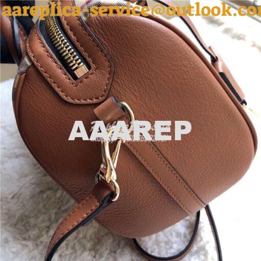 Replica Burberry The Small Alchester In Horseferry bowling bag brown 7