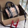 Replica Burberry The Small Alchester In Horseferry bowling bag brown 11
