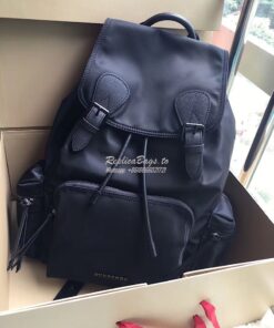 Replica  Burberry The Large Rucksack Backpack in black Technical Nylon