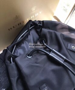 Replica  Burberry The Large Rucksack Backpack in black Technical Nylon 2