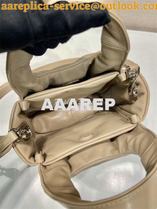 Replica Prada Small padded Prada Soft beige nappa-leather bag 1BA359 8