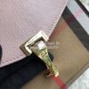 Replica Burberry Small Leather and House Check Crossbody Bag Tan 9