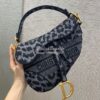 Replica Dior Saddle Bag M0446 Gray Mizza Embroidery