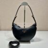 Replica Prada Black Nappa leather mini bag with topstitching 1BA384 ne 11