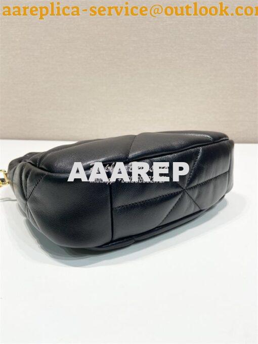Replica Prada Black Nappa leather mini bag with topstitching 1BA384 ne 5