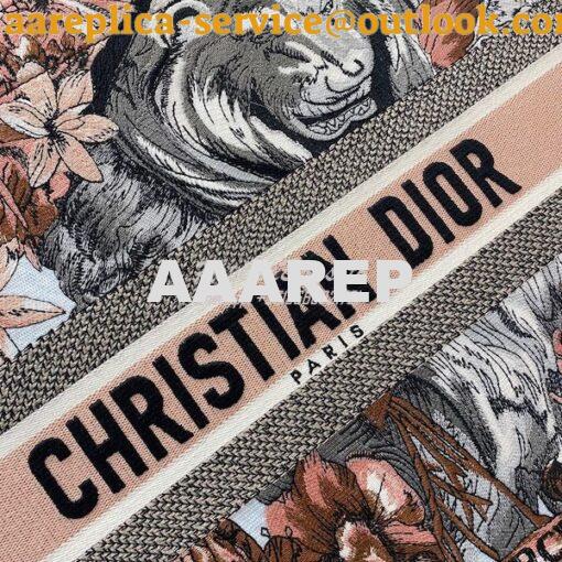 Replica Dior Book Tote bag in Multicolor La Force Embroidery 3