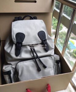 Replica  Burberry The Large Rucksack Backpack in grey Technical Nylon 2