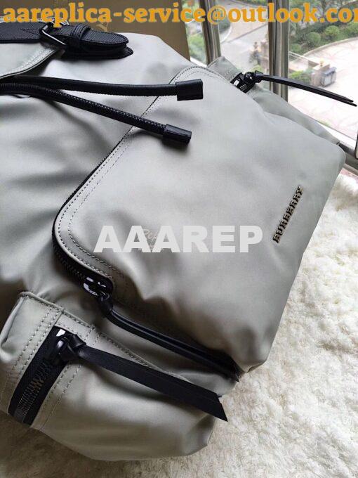 Replica  Burberry The Large Rucksack Backpack in grey Technical Nylon 7