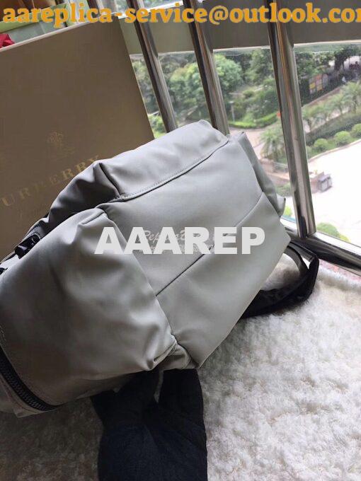Replica  Burberry The Large Rucksack Backpack in grey Technical Nylon 9