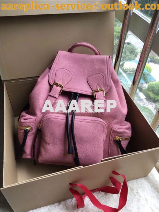 Replica Burberry The Medium Rucksack in blossom pink Deerskin with Res 2