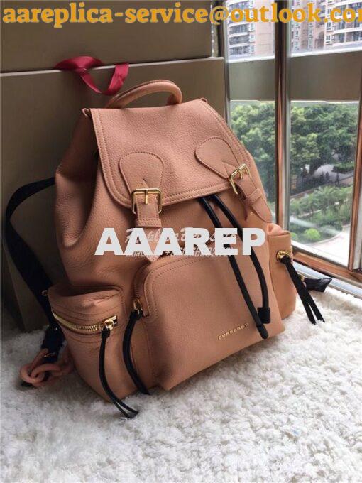 Replica Burberry The Medium Rucksack in pale apricot Deerskin with Res