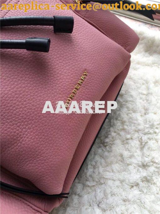 Replica Burberry The Medium Rucksack in blossom pink Deerskin with Res 9