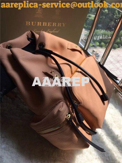 Replica Burberry The Medium Rucksack in pale apricot Deerskin with Res 3