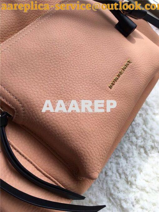 Replica Burberry The Medium Rucksack in pale apricot Deerskin with Res 6