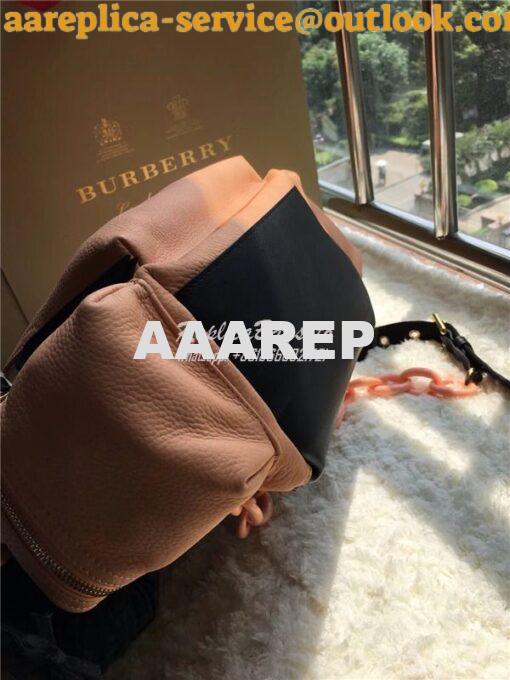 Replica Burberry The Medium Rucksack in pale apricot Deerskin with Res 10