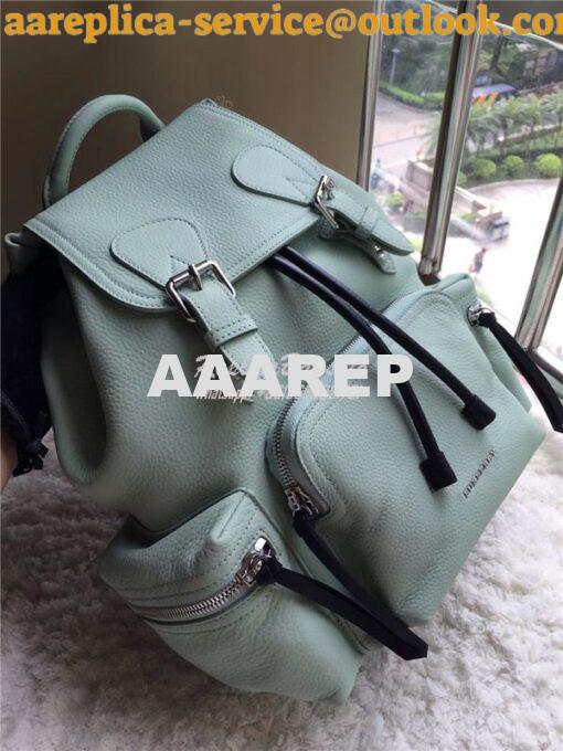 Replica Burberry The Medium Rucksack in spearmint Deerskin with Resin 3