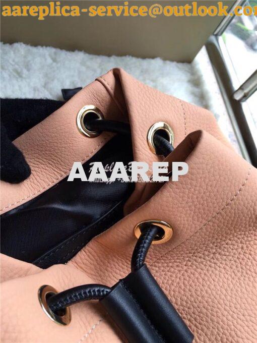 Replica Burberry The Medium Rucksack in pale apricot Deerskin with Res 12