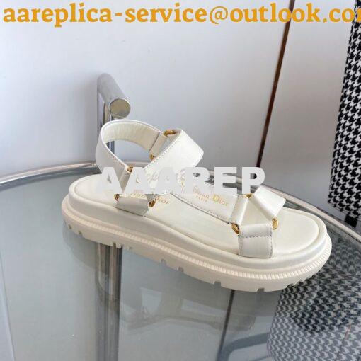 Replica Dior D-Wave Sandals in Lambskin KCQ893 18