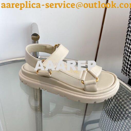 Replica Dior D-Wave Sandals in Lambskin KCQ893 36