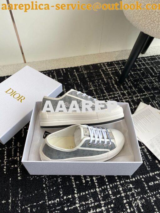Replica Dior Walk'n'Dior Platform Sneaker Calfskin Textured with Dior 7