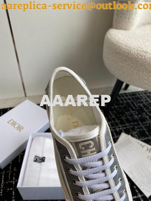 Replica Dior Walk'n'Dior Platform Sneaker Calfskin Textured with Dior 9