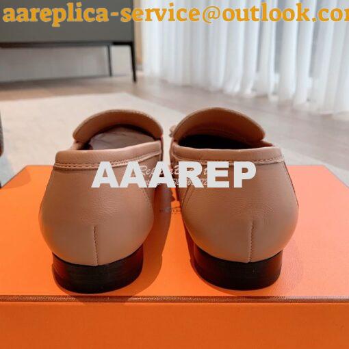 Replica Hermes Royal Loafer Goatskin With Fringe H H181070Z Black 18
