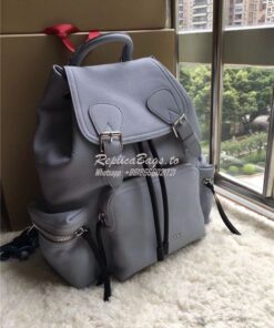 Replica Burberry The Medium Rucksack in slate blue Deerskin with Resin