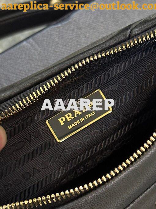 Replica Prada System nappa leather patchwork bag 1BC157 Black 5
