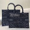Replica Dior Book Tote bag in Gray Multicolor Mizza Embroidered Velvet 12