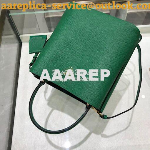 Replica Prada Double Medium Saffiano Leather Bag 1ba212 Green 2