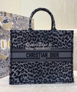 Replica Dior Book Tote bag in Gray Mizza Embroidery 2