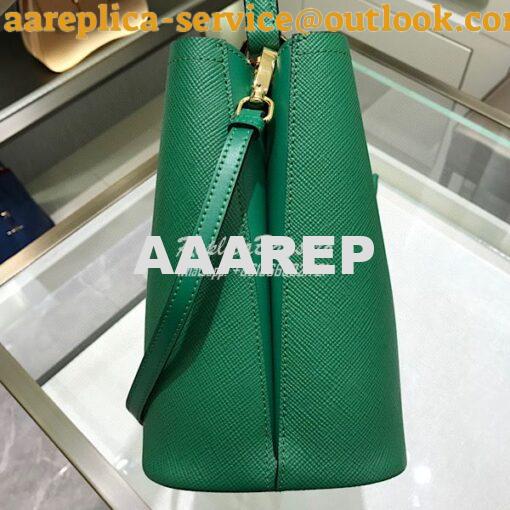 Replica Prada Double Medium Saffiano Leather Bag 1ba212 Green 4