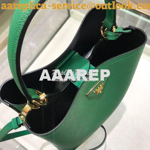 Replica Prada Double Medium Saffiano Leather Bag 1ba212 Green 7